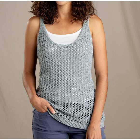 Toad&Co Gray Knit Tank Top - Picture 1 of 9